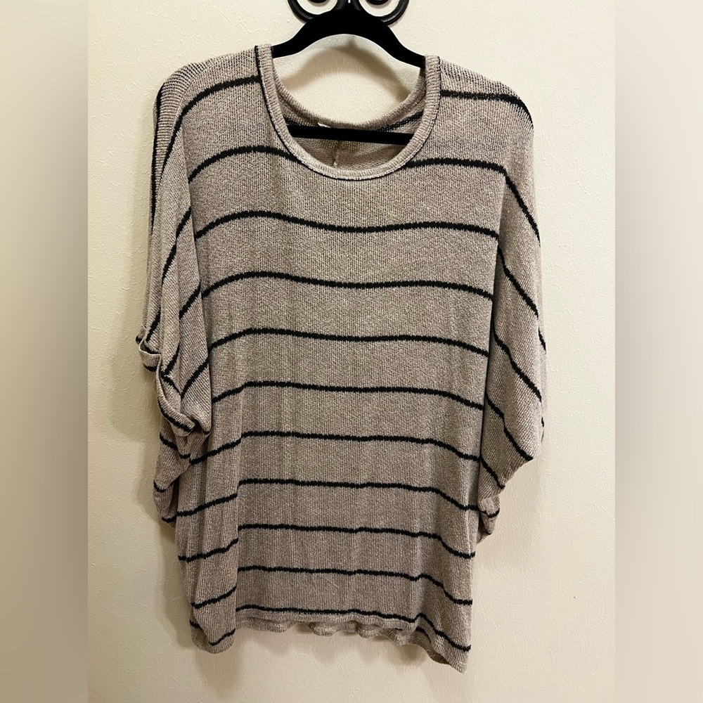 Striped Gray Women's Blouse